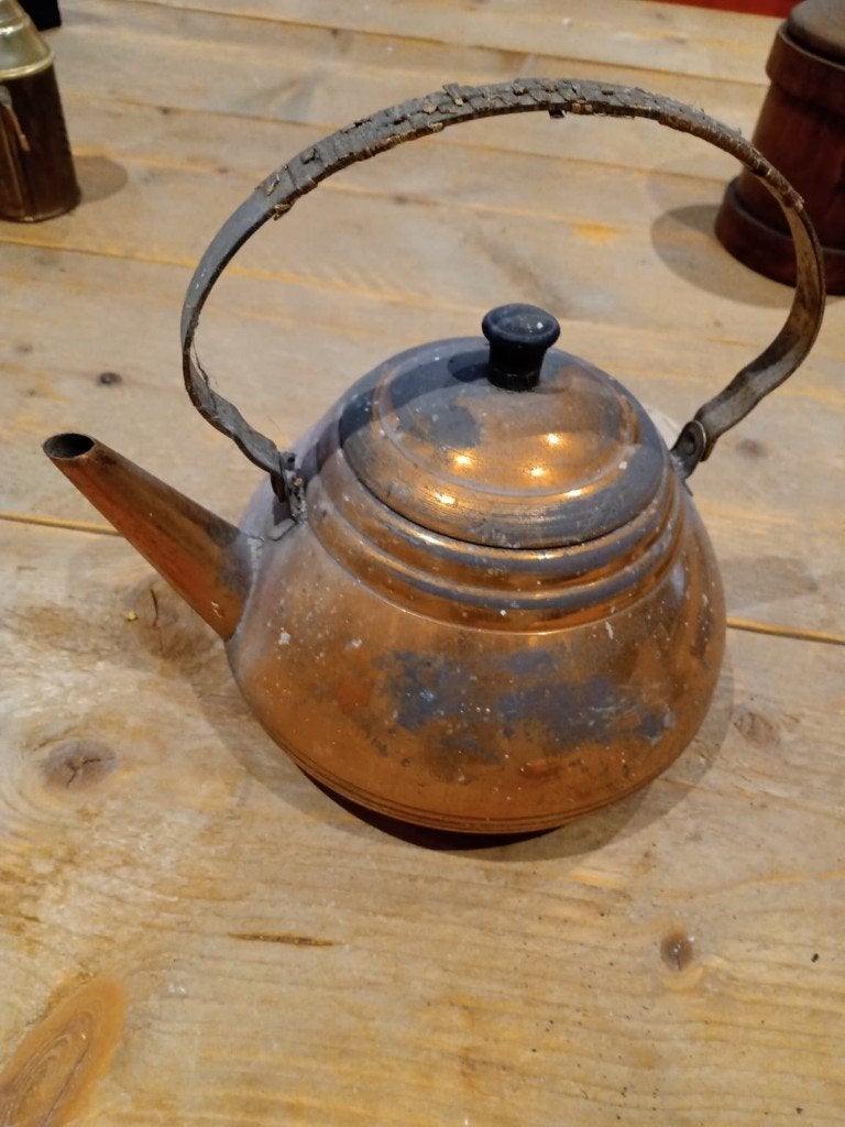 Vintage koperen fluitketel / waterketel – decoratief, Ophalen