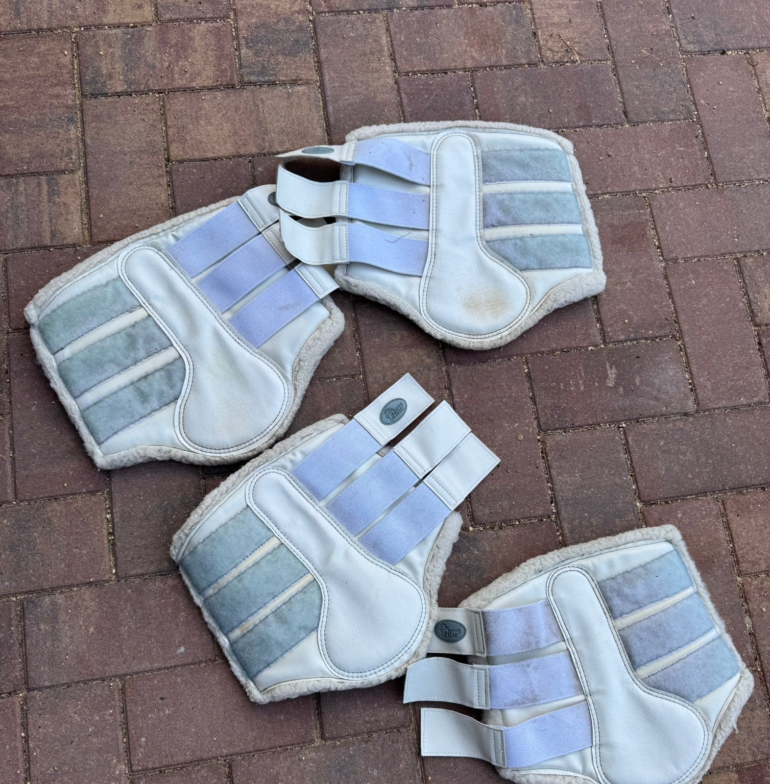 Peesbeschermers wit Harry’s Horse L & XL, Dieren en Toebehoren, Paarden en Pony's | Beschermers, Ophalen of Verzenden, Gebruikt