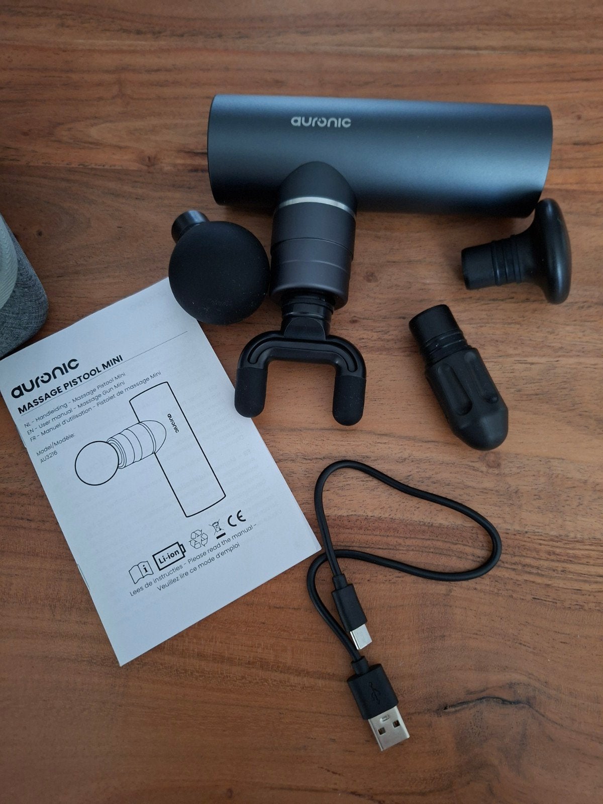 Auronic Massage Pistool Mini - Zo goed als nieuw, Ophalen of Verzenden, Nieuw, Apparaat