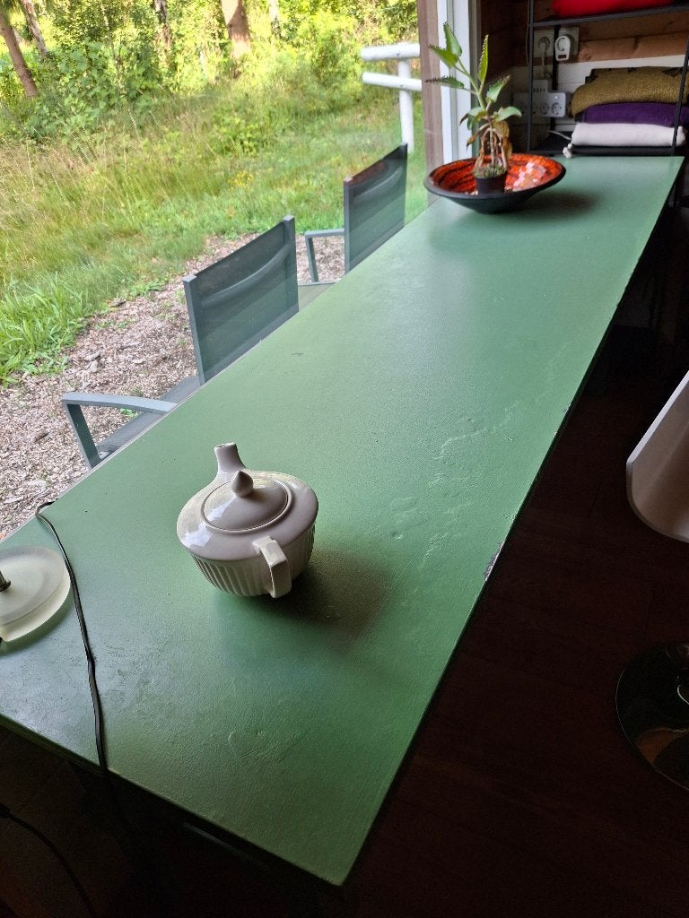 Tafel (bar) kan met 4 barkrukken, Ophalen