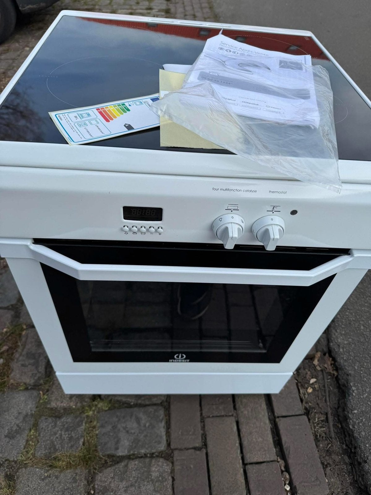 Inductie fornuis met bezorgen, Zo goed als nieuw, Inductie, Vrijstaand, 85 tot 90 cm