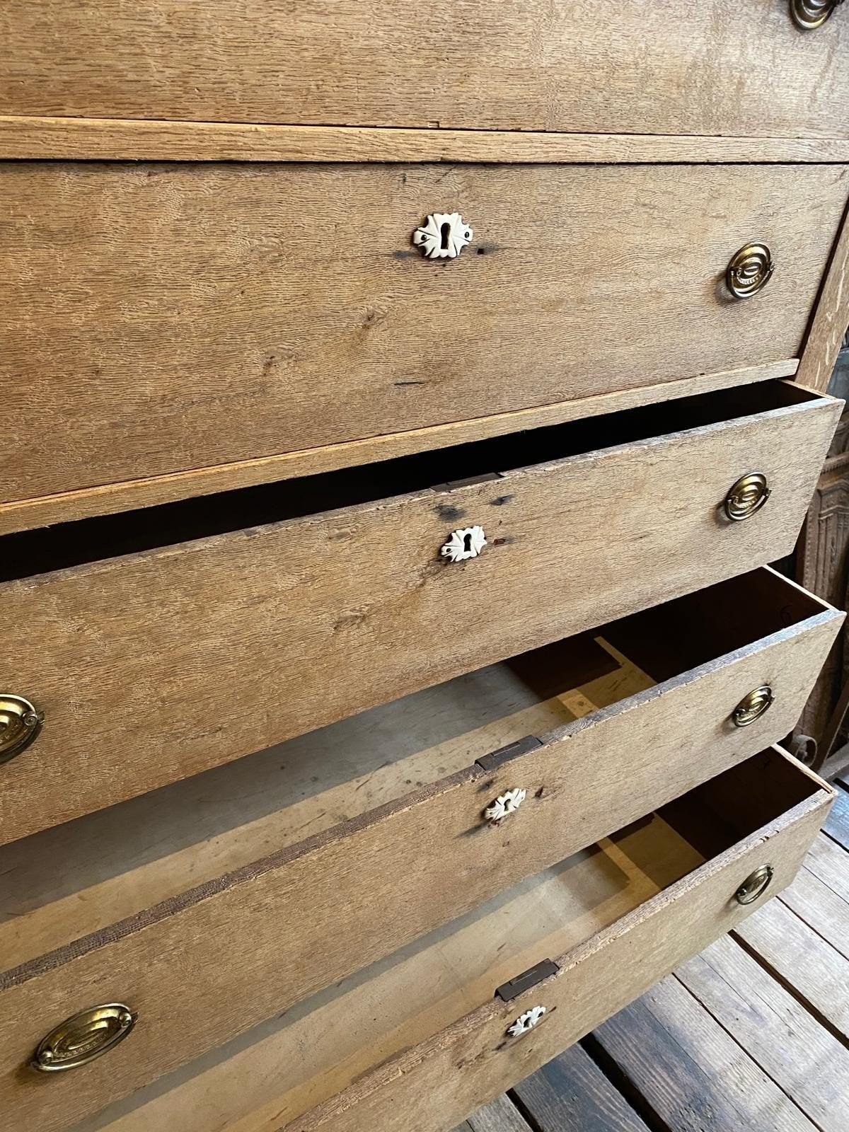 Landelijke Frans eiken chiffoniere kast ladekast, Ophalen