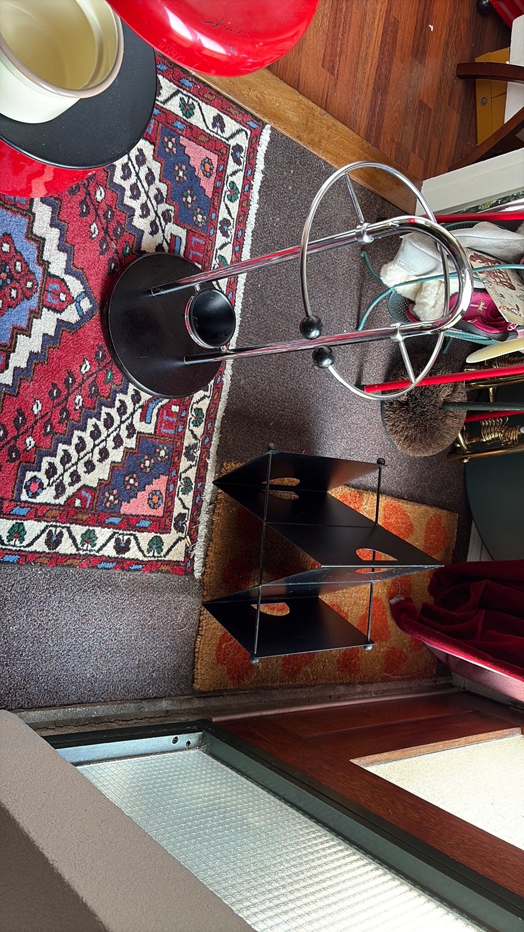 Metalen design lectuur bak en paraplu standaard, Huis en Inrichting, Woonaccessoires | Krantenbakken en Lectuurbakken, Ophalen of Verzenden
