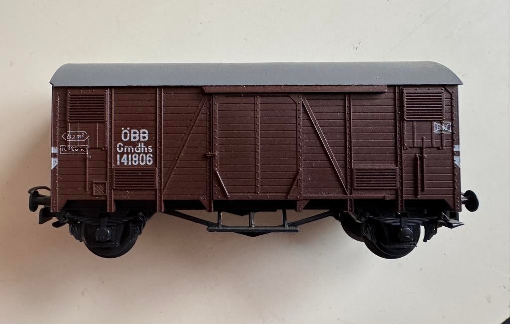 Liliput H0 / ÖBB 3 goederenwagons, Gebruikt, Gelijkstroom, Wagon, Ophalen of Verzenden