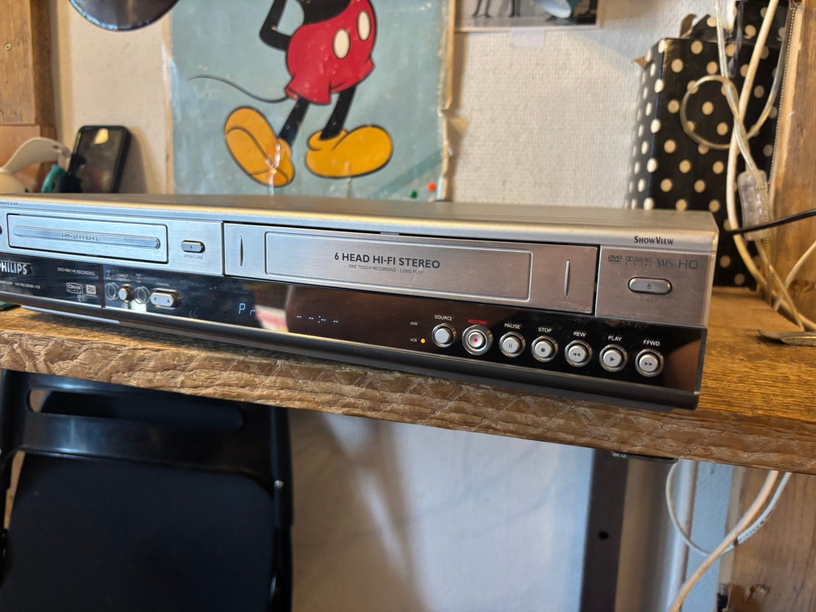 Philips DVDR3320V dvd/videoband recorder, Ophalen of Verzenden, Zo goed als nieuw, Re, Re@gmail.com