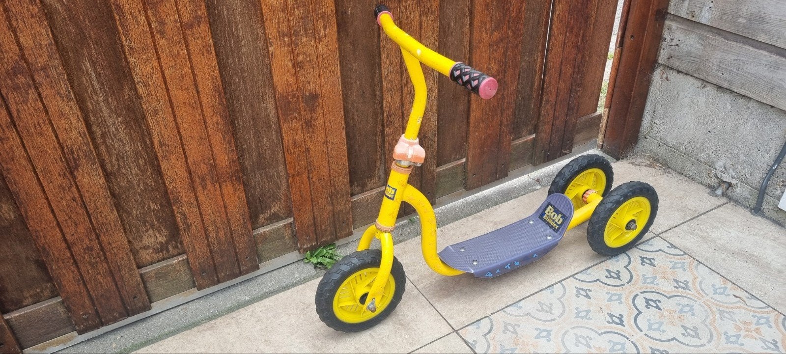 Gele driewieler step voor kinderen - Bob the Builder, Ophalen, Gebruikt, Gewone step, Bob the Builder