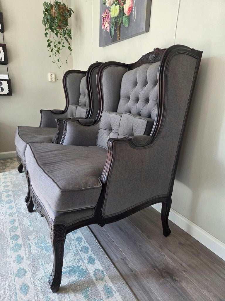 Set van 2 barok fauteuils - Lodewijk stijl stoelen, Ophalen