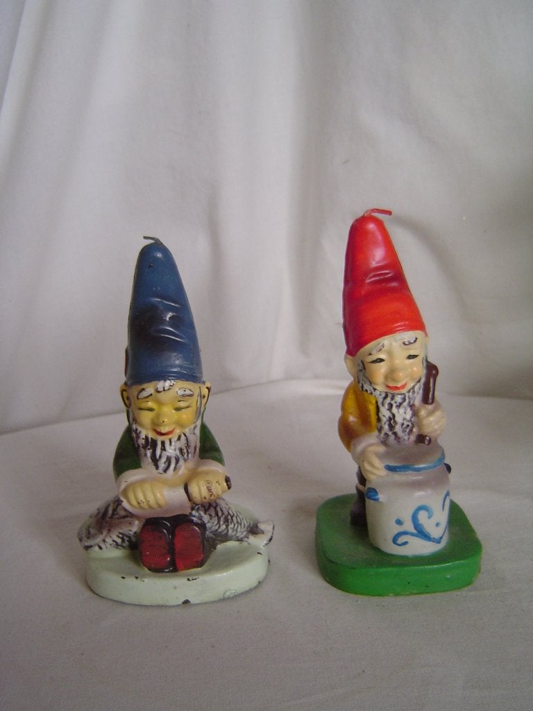 2 Hummel kabouterkaarsen met vis en zoutpot Goebel, Ophalen of Verzenden, Zo goed als nieuw, Hummel