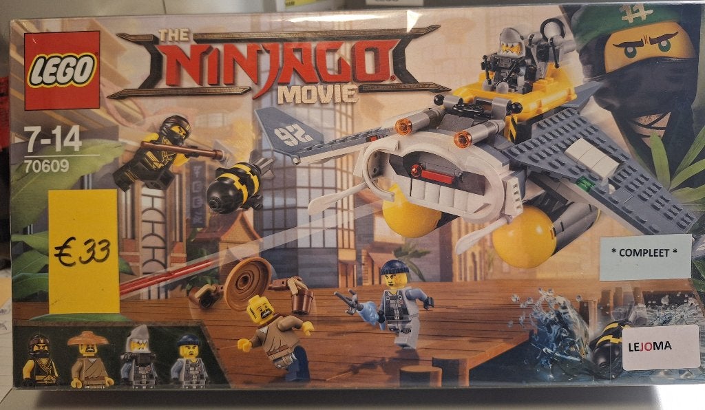 LEGO 70609 Mantarog bommenwerper (Ninjago movie), Lego, Ophalen of Verzenden, Zo goed als nieuw, Compleet