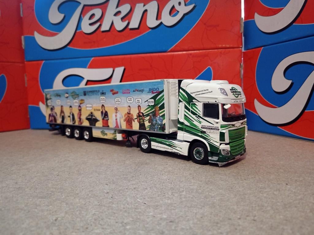 Daf XF koeloplegger Günter Tekno, Hobby en Vrije tijd, Modelauto's | 1:50, Nieuw, Bus of Vrachtwagen, Tekno, Ophalen of Verzenden