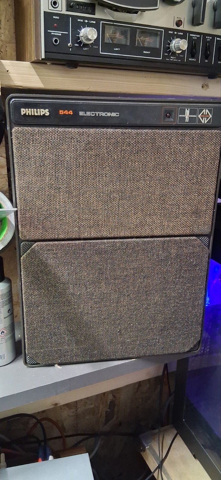 Setje philips 544 mfb speakers, Audio, Tv en Foto, Luidsprekers, Ophalen, Philips, Overige typen, Niet werkend