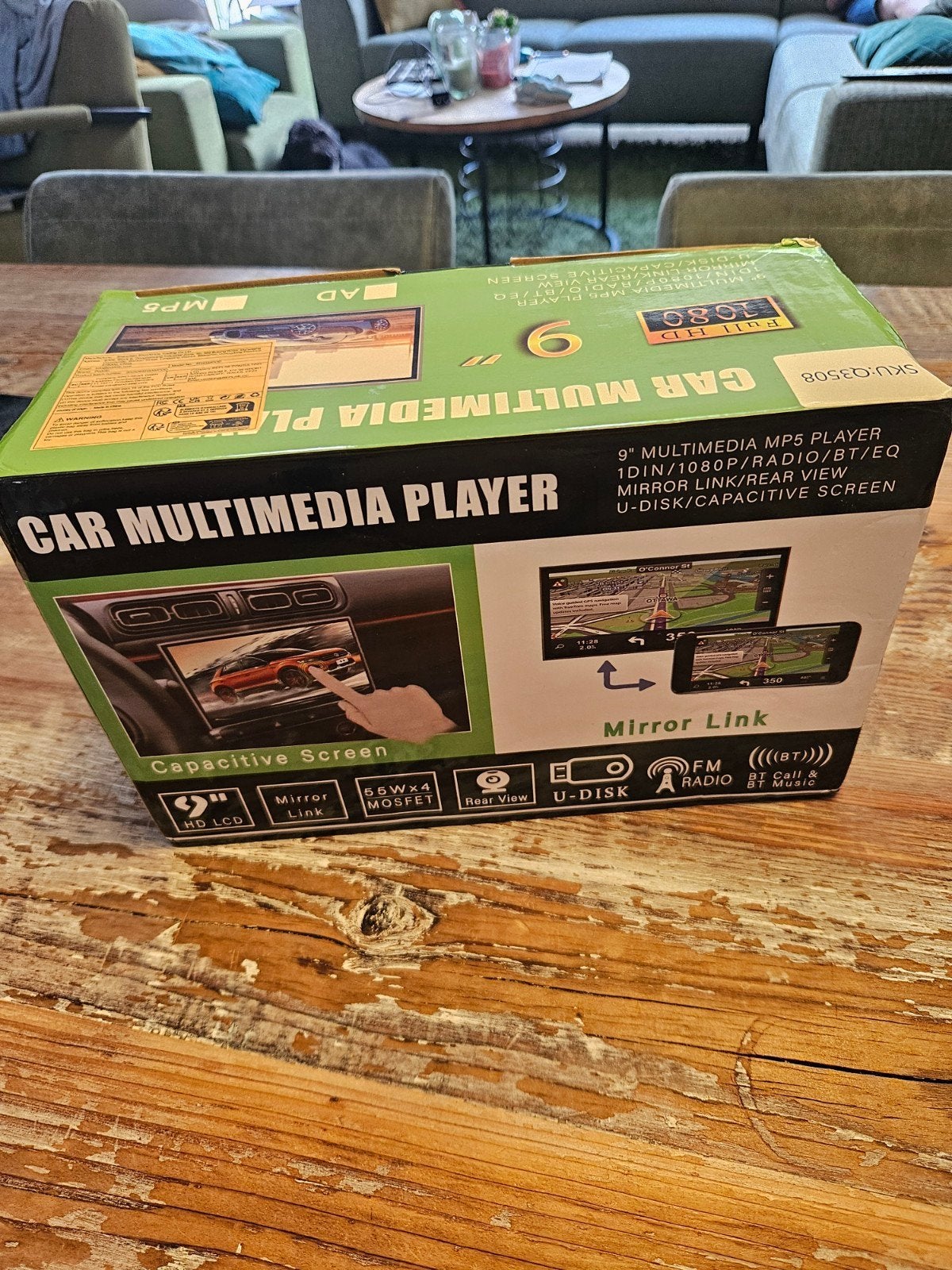 9 inch 1 Din Auto Multimedia Speler MP5 Capacitief Scherm, Auto diversen, Autoradio's, Nieuw, Ophalen of Verzenden