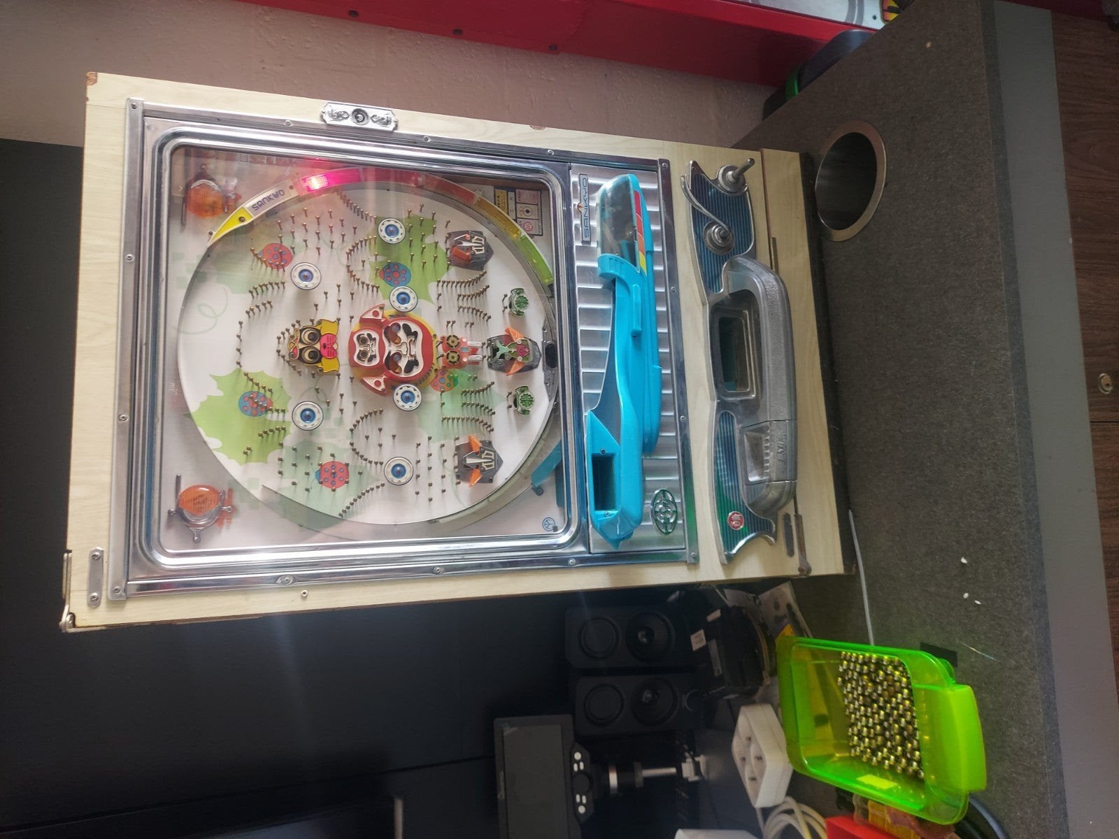 Vintage Pachinko Machine - Japanse Flipperkast, Verzamelen, Automaten | Gokkasten en Fruitautomaten, Overige munten, Ophalen, Gebruikt