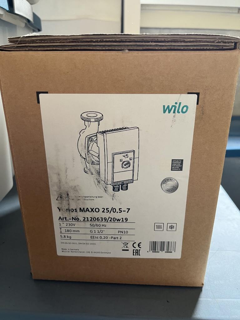 Wilo Yonos Maxo 25/0,5-7, Minder dan 30 cm, Overige typen, Nieuw, Minder dan 60 cm