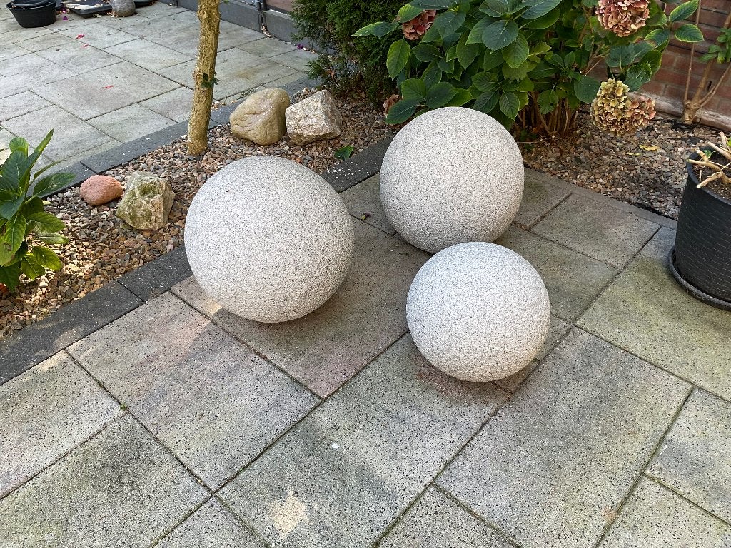 Granieten decoratie bollen, massief !, Ophalen, Zo goed als nieuw, Overige materialen, Overige typen