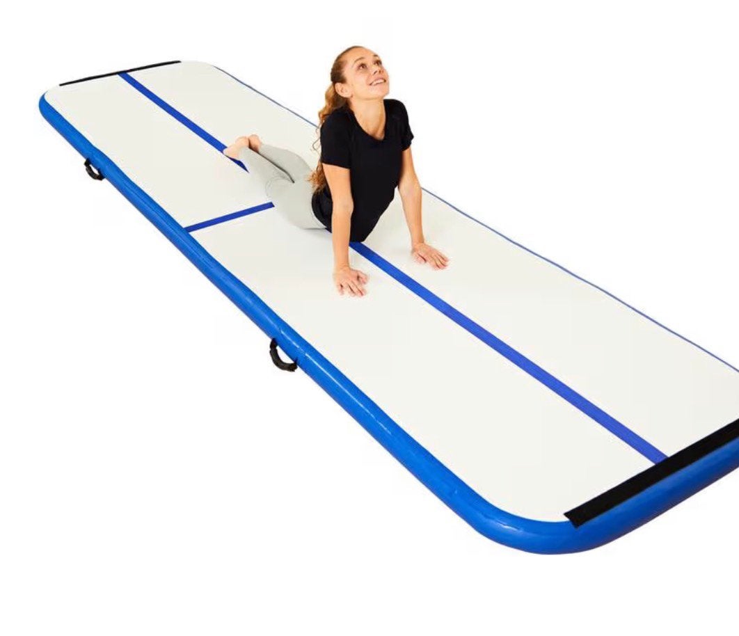 Gymnastiek mat airtrack, Sport en Fitness, Turnen, Kindermaat 122 t/m 140, Ophalen, Zo goed als nieuw, Materiaal