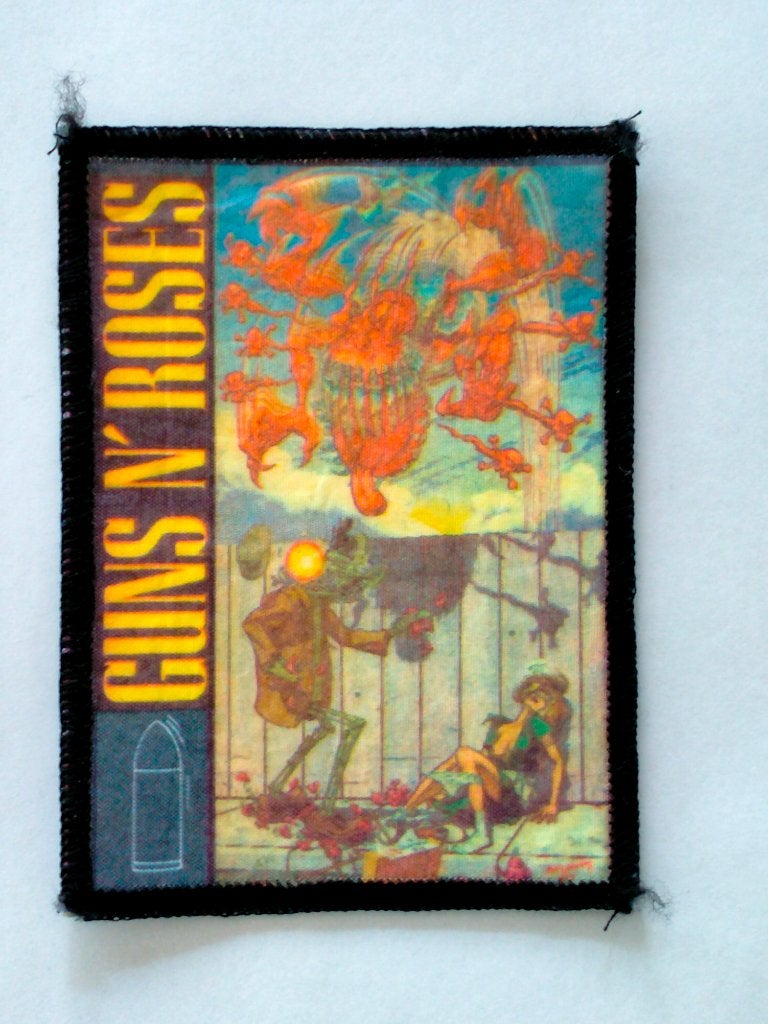 Guns N Roses Appetite was here vintage rock embleem patch, Verzenden, Zo goed als nieuw, Kleding