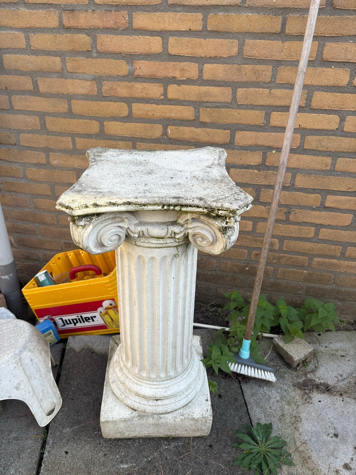 Decoratieve tuinzuil beton- Klassieke stijl, Ophalen, Gebruikt