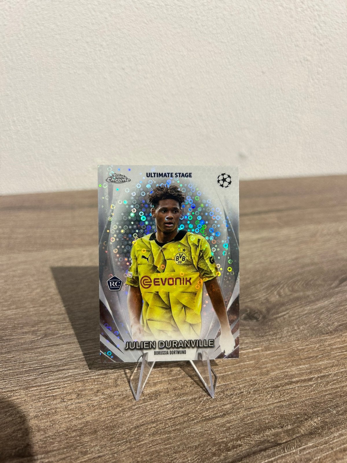Julien Duranville 2023-24 Topps Chrome UCC #USG-9 RC Rookie, Ophalen of Verzenden, Zo goed als nieuw, Plaatje