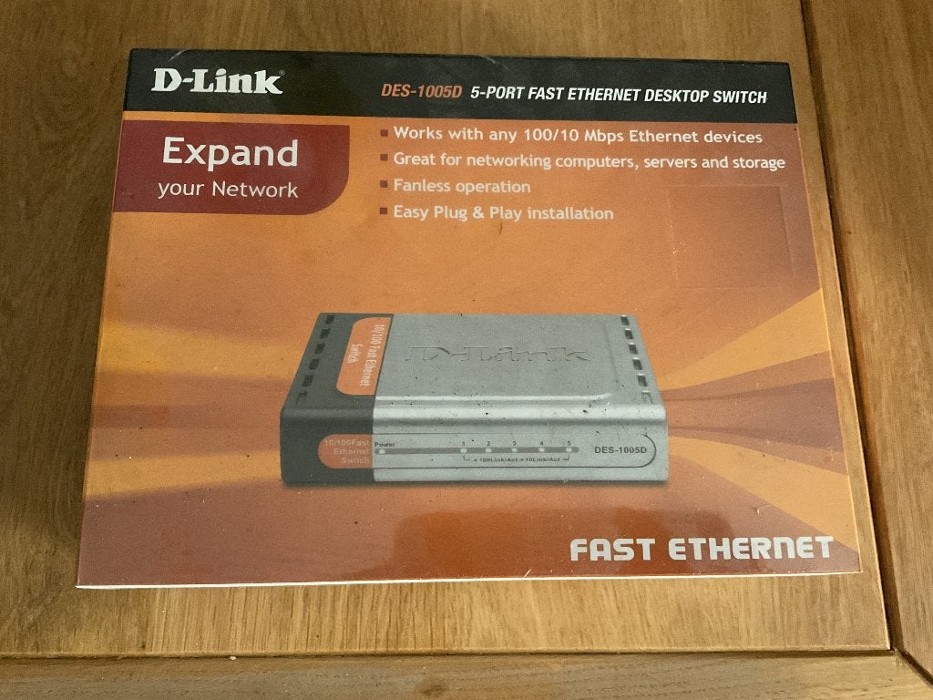 D-Link Ethernet Desktop Switch, Ophalen, Nieuw