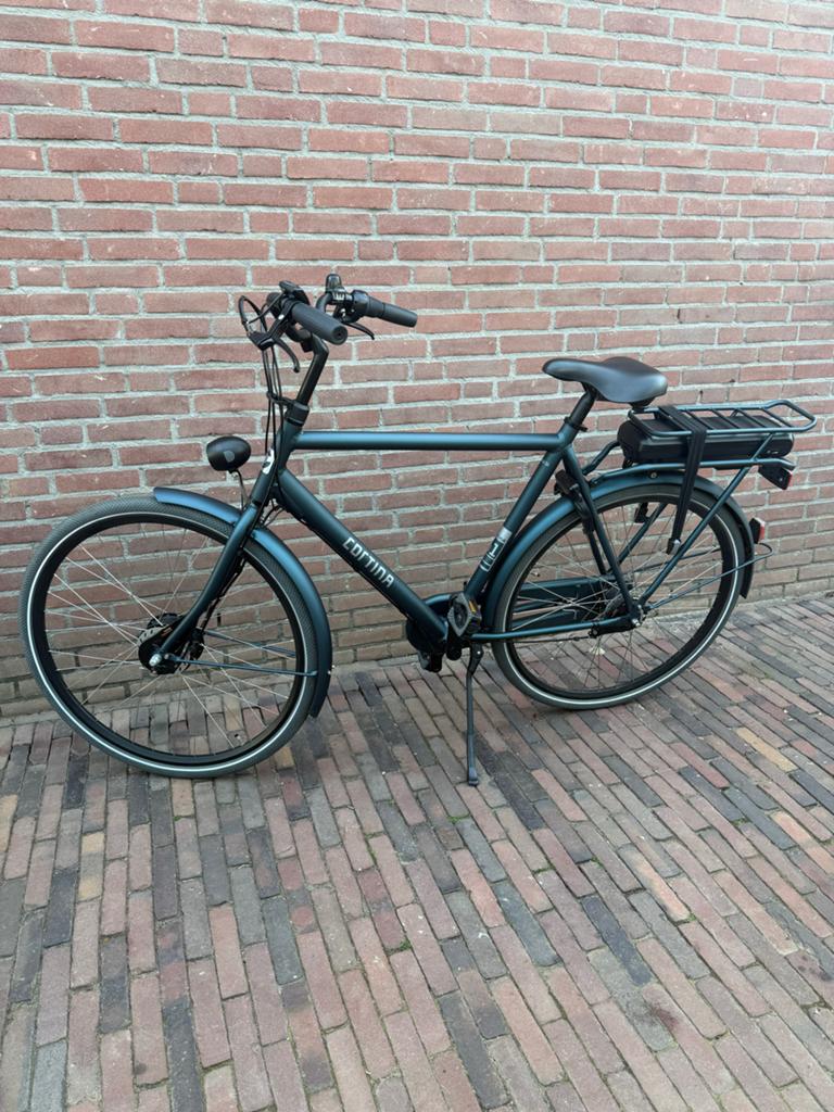 Cortina U1 elektrische herenfiets 61 cm 7 versnellingen, Ophalen, Gebruikt, Cortina, 50 km per accu of meer