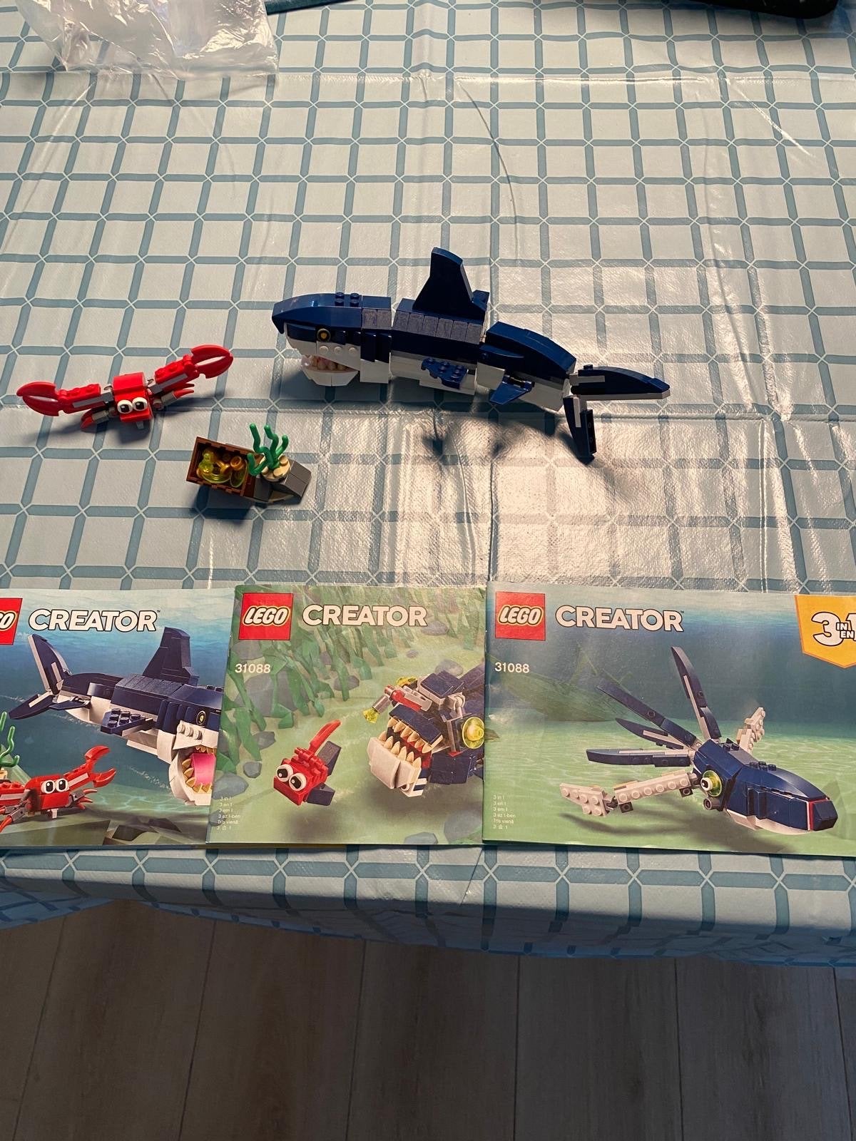 Lego Creator 31088 Diepzeewezens (Haai, Krab, Inktvis), Ophalen, Zo goed als nieuw