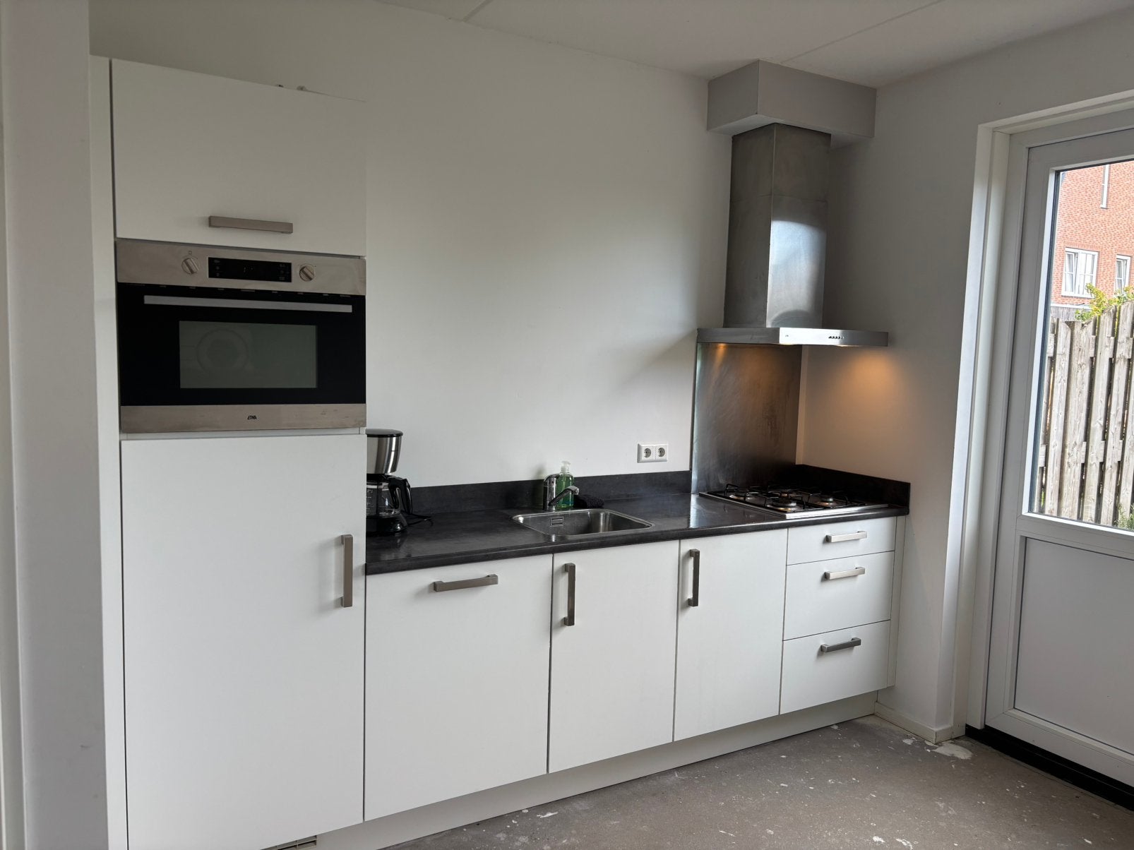 Complete keuken 287cm incl Etna inbouwapparatuur (2019), Ophalen, Gebruikt, Wit, Enkelwandige keuken