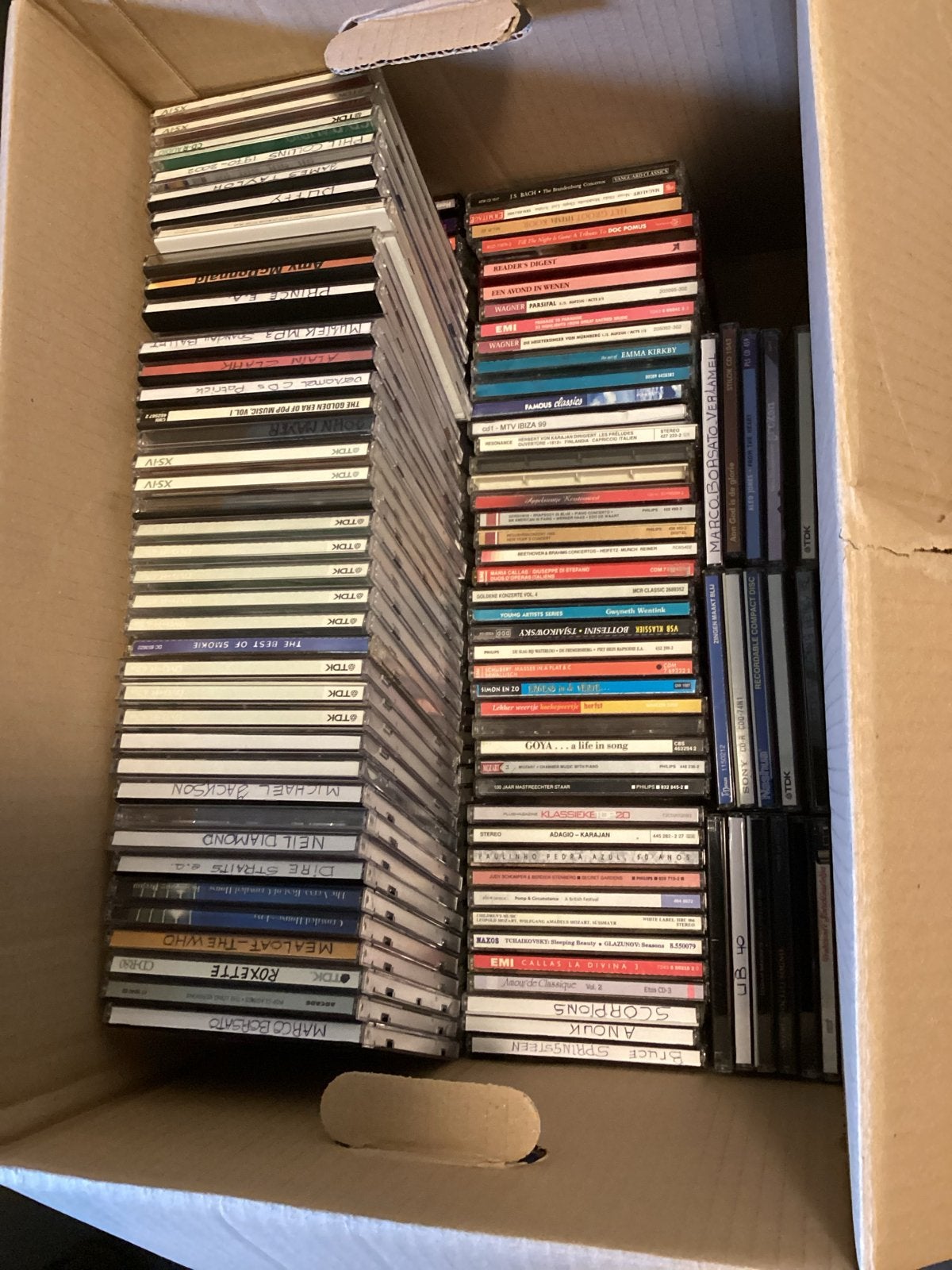 Lege cd doosjes - ca 150 stuks, Ophalen, Gebruikt, Pop, Album