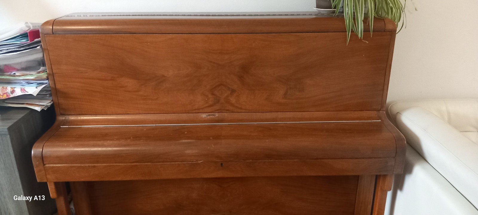 Gratis piano Monington & Weston London, Ophalen, Gebruikt, Bruin, Piano