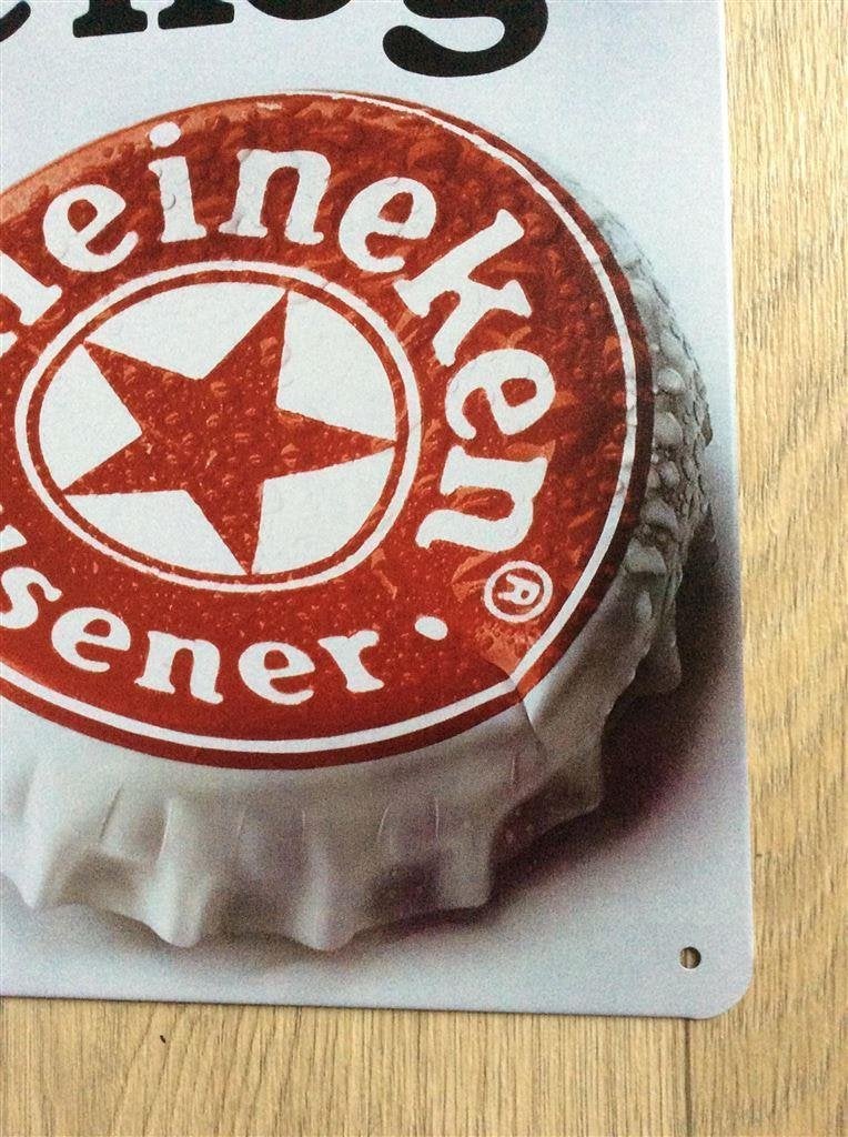 HEINEKEN KOM JE NOG ? Pub Metalen Bord plaat cafe bar, Verzenden, Nieuw, Reclamebord, Plaat of Schild, Heineken
