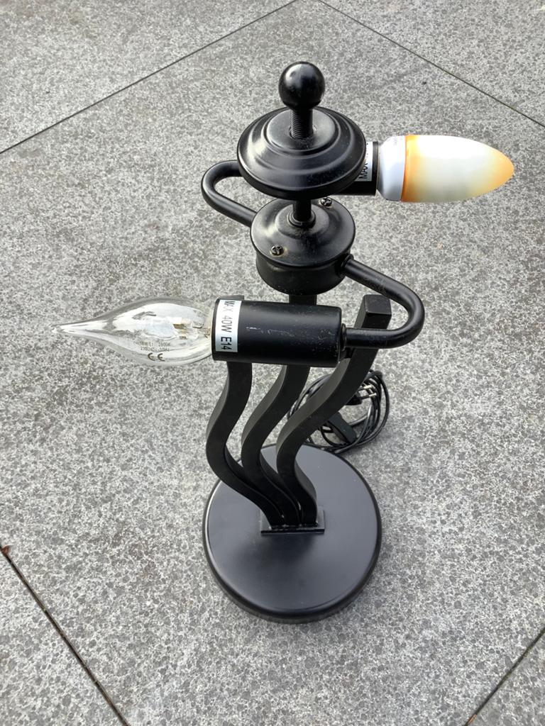 Jan des Bouvrie lamp in Art Deco Stijl - zonder kap, Ophalen of Verzenden, Gebruikt, Metaal, 50 tot 75 cm