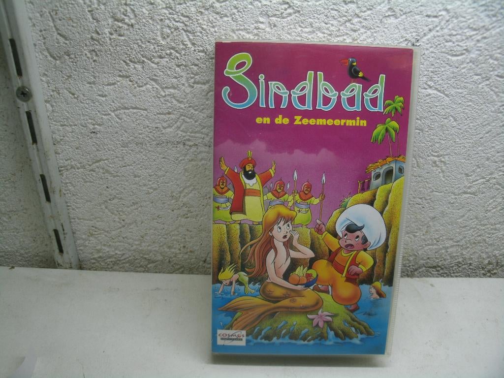 vhs 215a sinbad en de zeemeermin ned gespr, Cd's en Dvd's, Alle leeftijden, Ophalen of Verzenden, Gebruikt