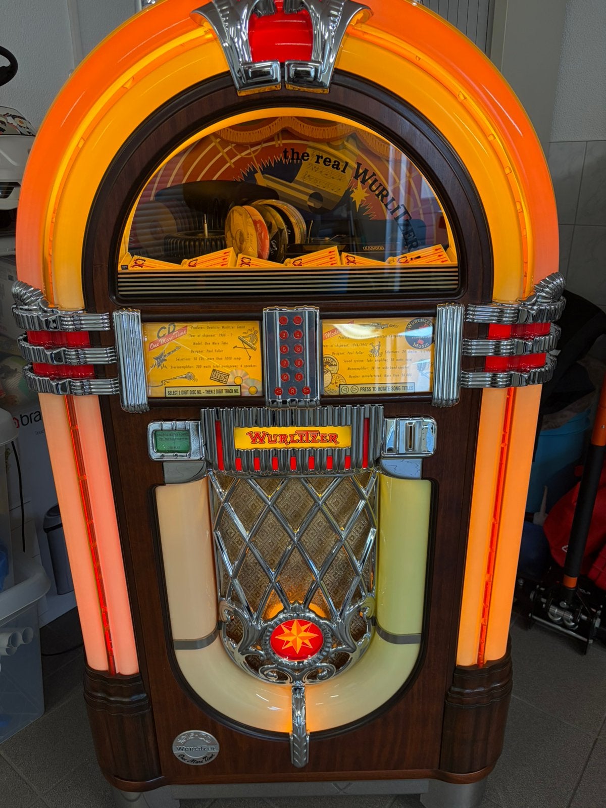 Te koop een super mooie wurlitzer one more time, Verzamelen, Automaten | Jukeboxen, Ophalen, Zo goed als nieuw, 1970 tot heden