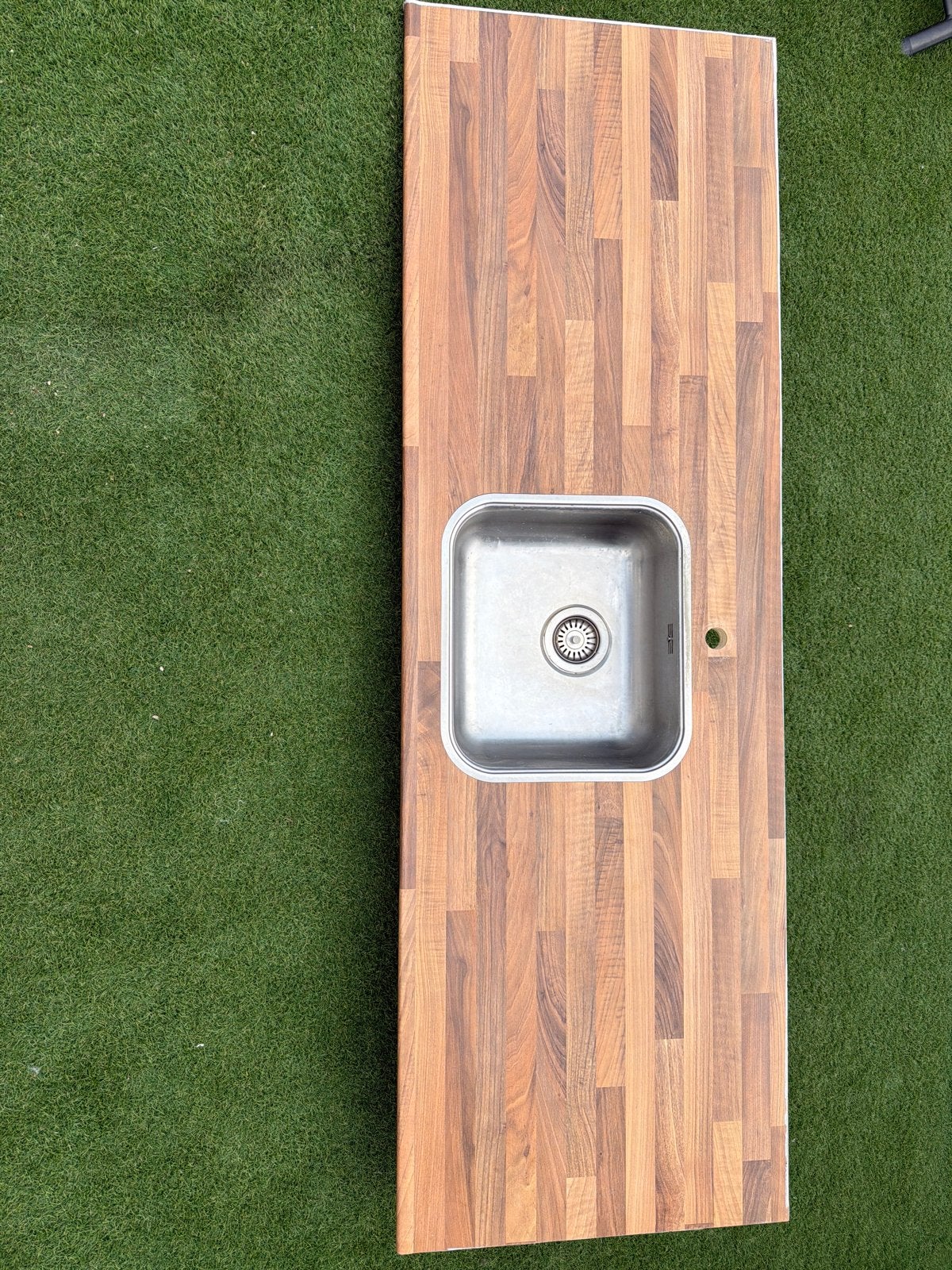 Houten aanrechtblad met spoelbak - gebruikt, Ophalen, Hout, Overige typen, Gebruikt