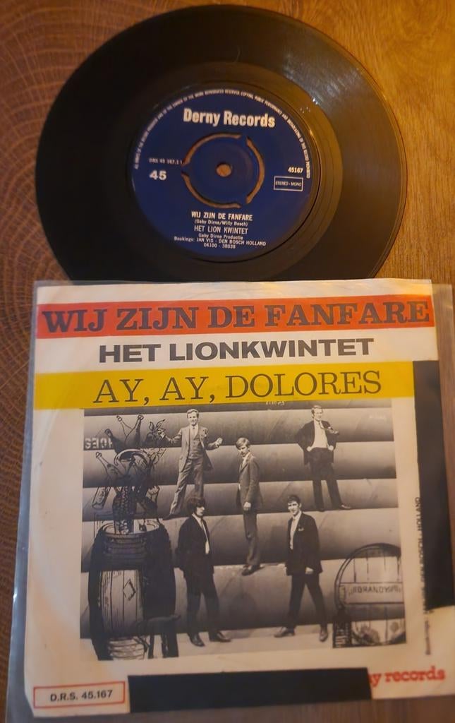 Het Lion Kwintet - Wij Zijn De Fanfare / Ay, Ay, Dolores, Gebruikt, 7 inch, Single, Ophalen of Verzenden