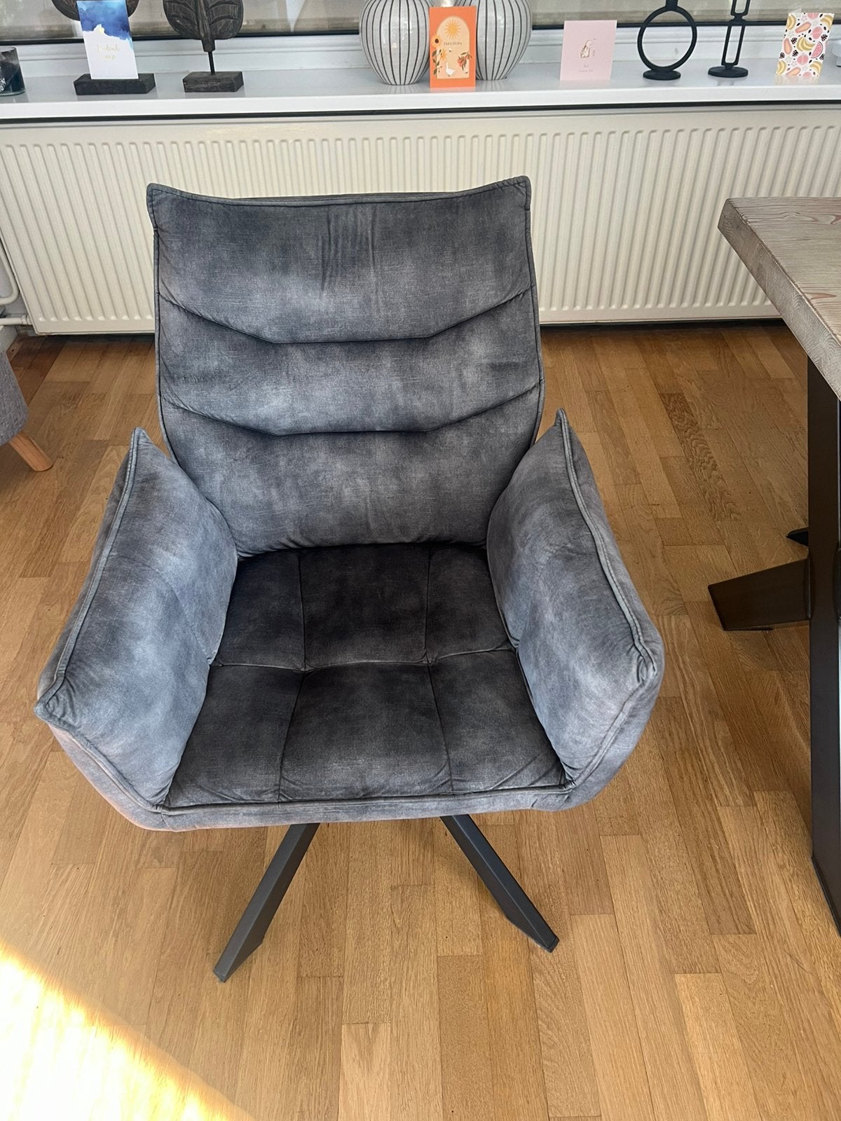Groene/grijze eetkamer stoelen van het merk Loods 5, Ophalen, Zo goed als nieuw, Grijs, Vijf, Zes of meer stoelen