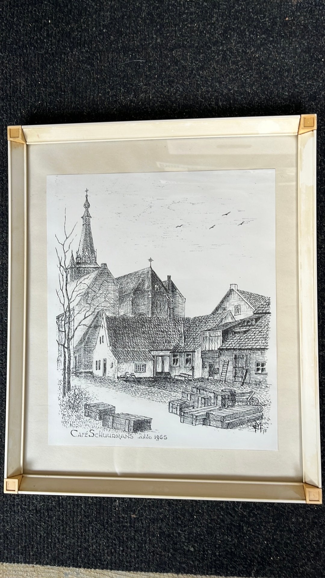Pentekening van Cees Maes, Ophalen of Verzenden