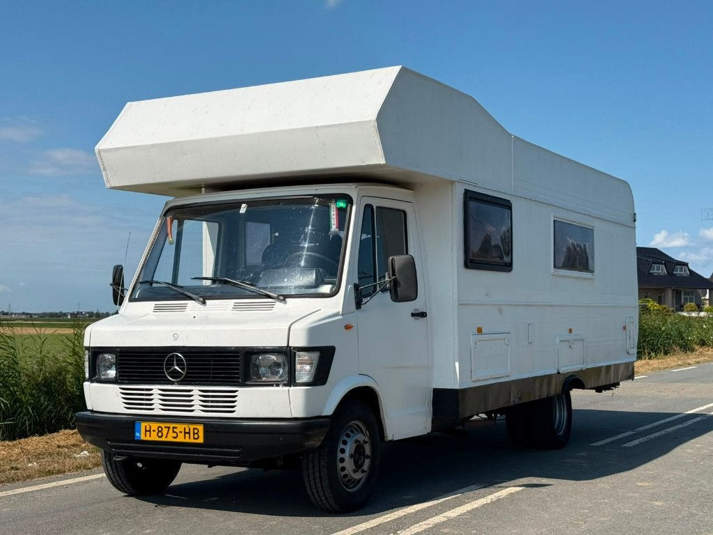 VERKOCHT! Mercedes-Benz 409D Camper 1986/ Belastingvrij, Caravans en Kamperen, Campers, Buscamper of Camperbus, Bedrijf, Koelkast