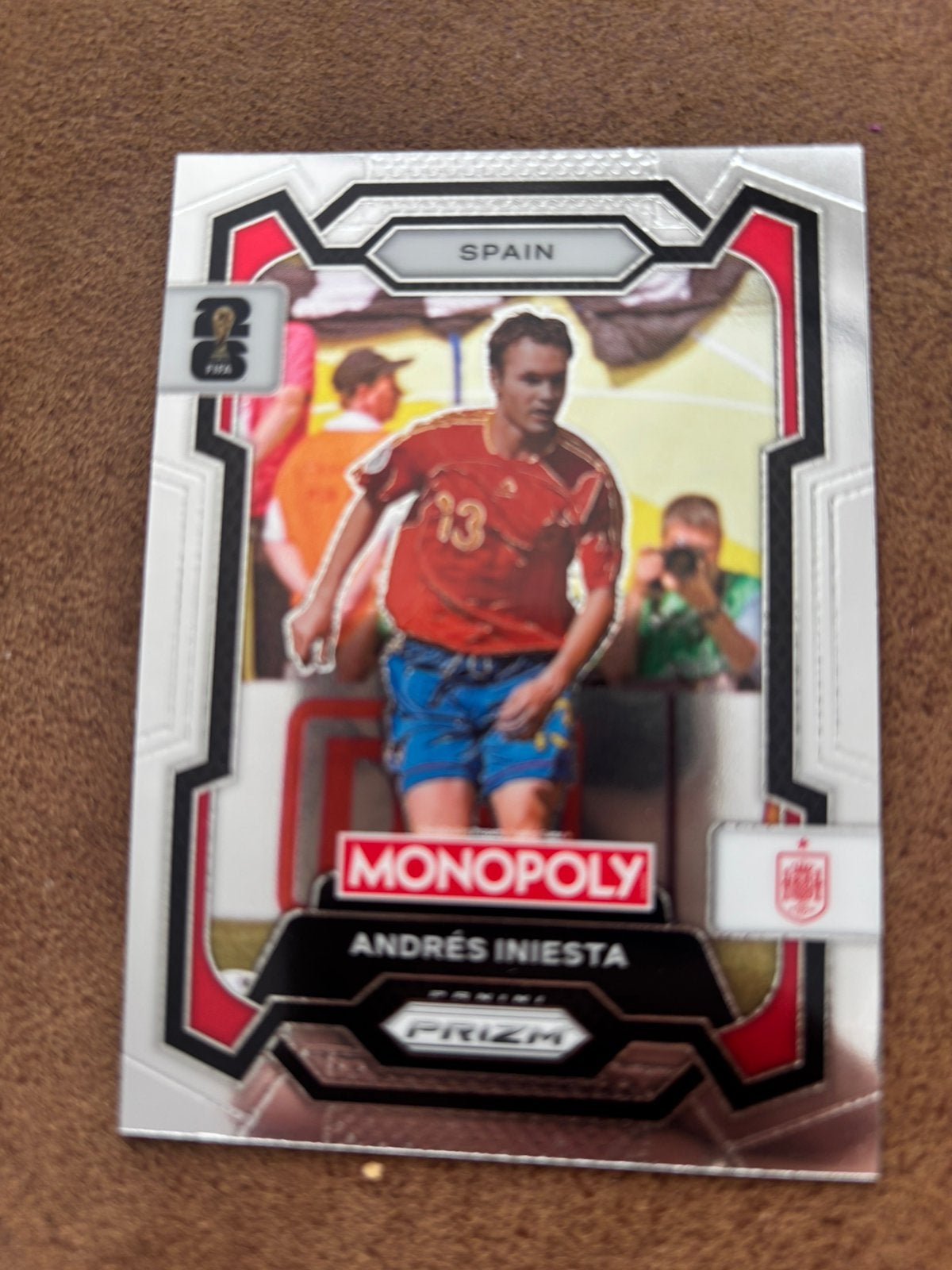 Panini Monopoly Prizm 2026 - Andres Iniesta #43, Verzenden, Nieuw, Buitenlandse clubs, Poster, Plaatje of Sticker