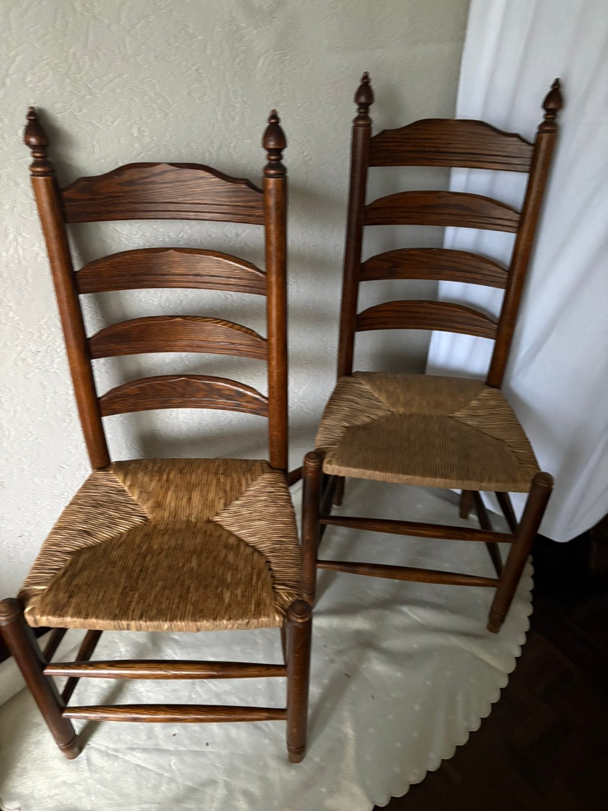 Vintage Hollandse knopstoelen (2x), Ophalen of Verzenden