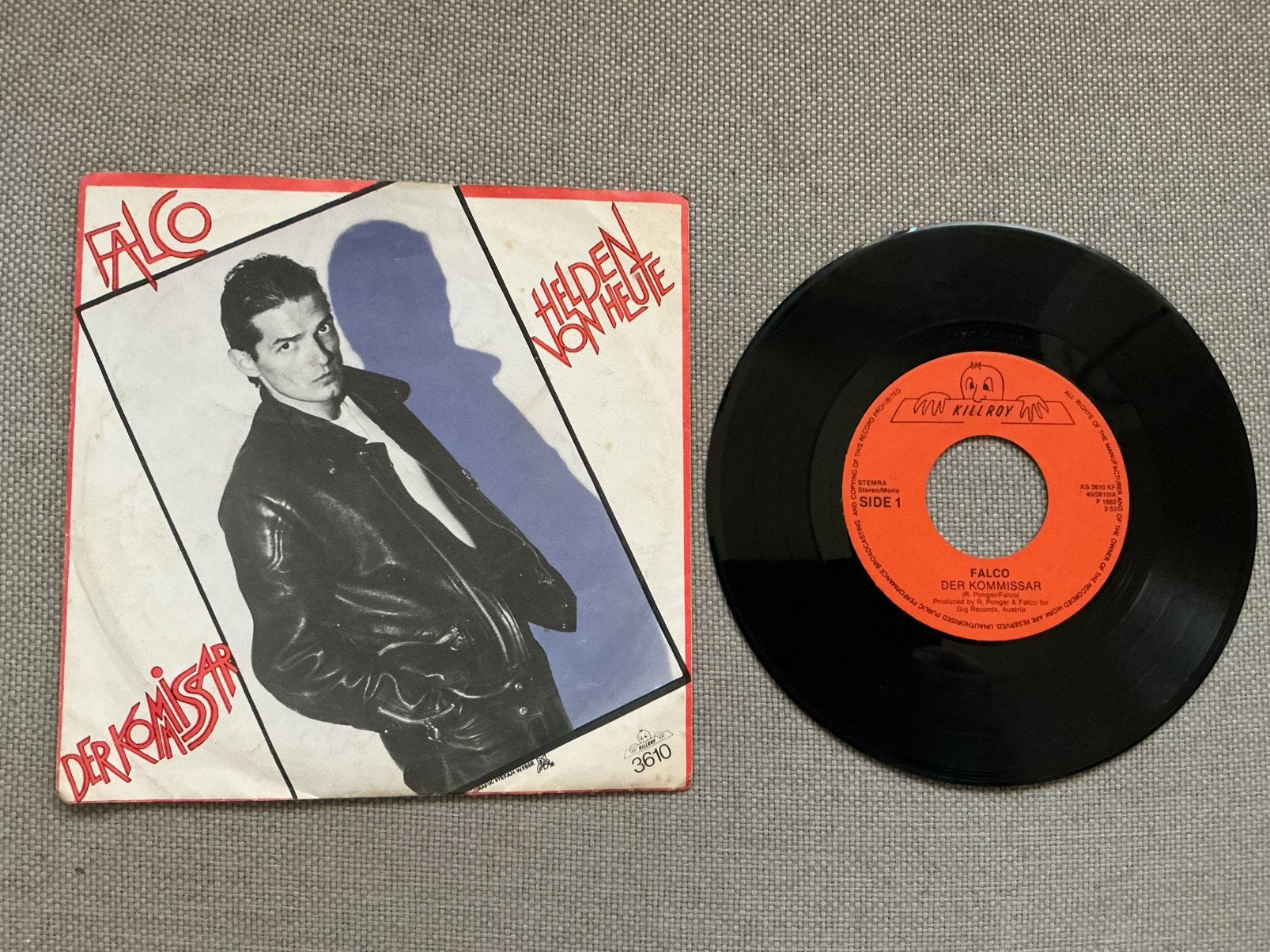 Single vinyl. Falco. Der Kommissar. Killroy., Ophalen of Verzenden, Gebruikt, Pop