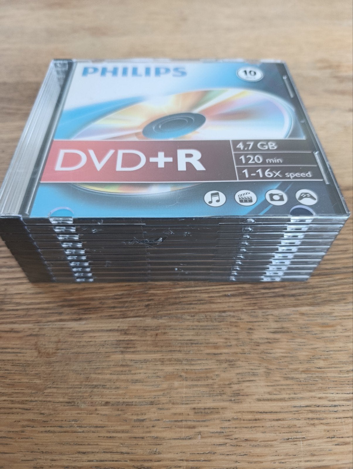 Philips High Speed lege DVD+R (4,7 GB/120 minuten video,, Ophalen of Verzenden, Nieuw, Dvd