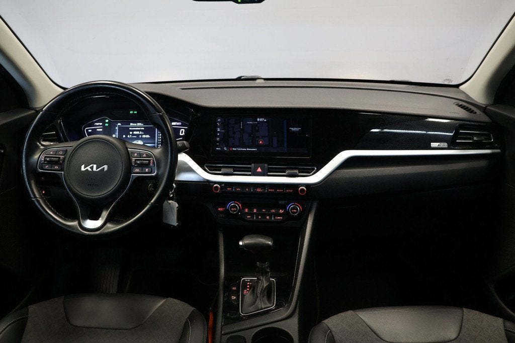 Kia Niro 1.6 GDi Hybrid DynamicLine |Carplay|Virtual|Trekhaa, Auto's, Kia, Gebruikt, Blauw, Leder en Stof, Origineel Nederlands