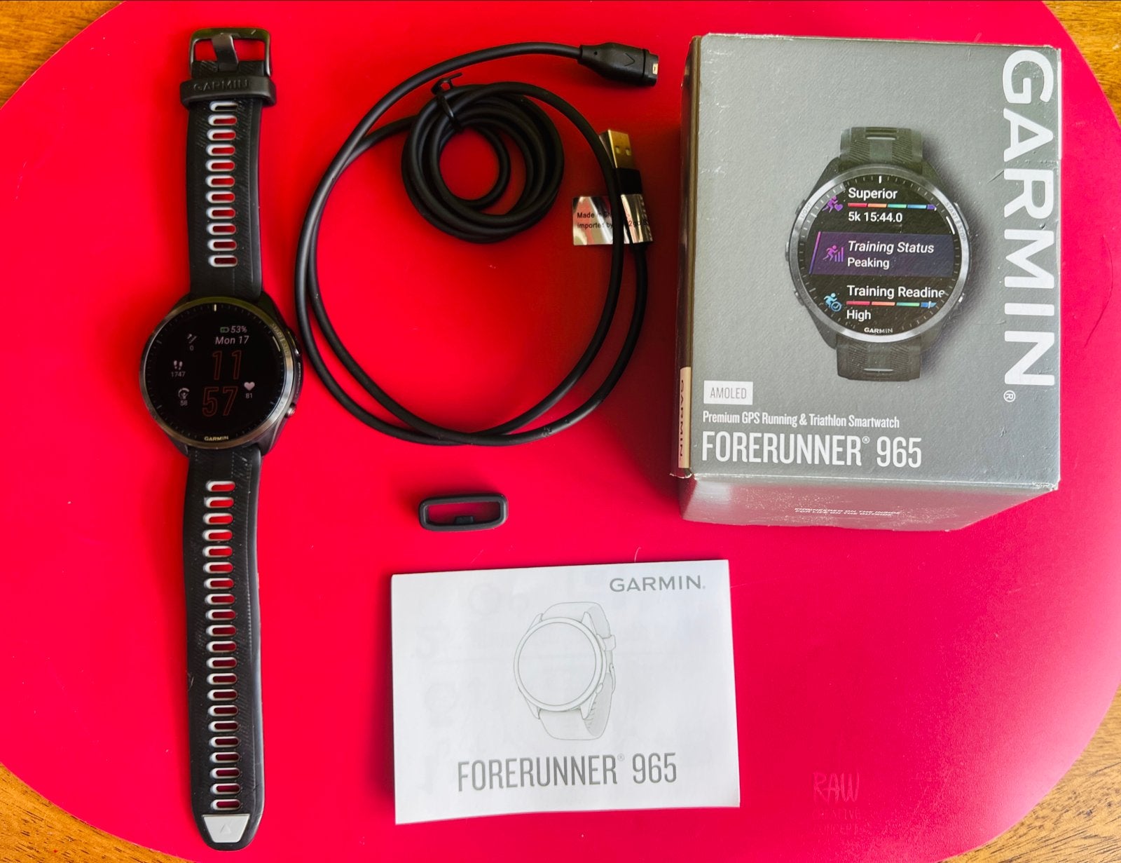 Garmin Forerunner 965 GPS & Triathlon Smartwatch, Afstand, Zwart, Ophalen of Verzenden, Zo goed als nieuw