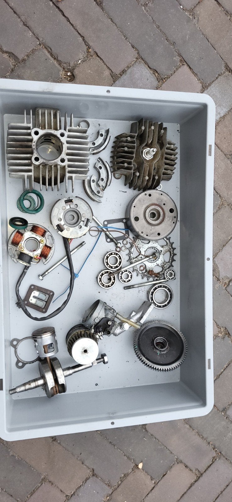 Tomos onderdelen: Cilinder, kop, ontsteking, carburateur, Fietsen en Brommers, Ophalen of Verzenden, Gebruikt, Blok, Tomos