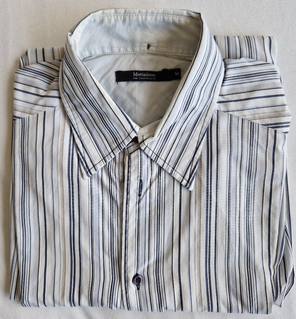 Heren overhemd Matinique maat M lange mouwen gestreept, Kleding | Heren, Meerkleurig, Gedragen, Martinique, Halswijdte 39/40 (M)