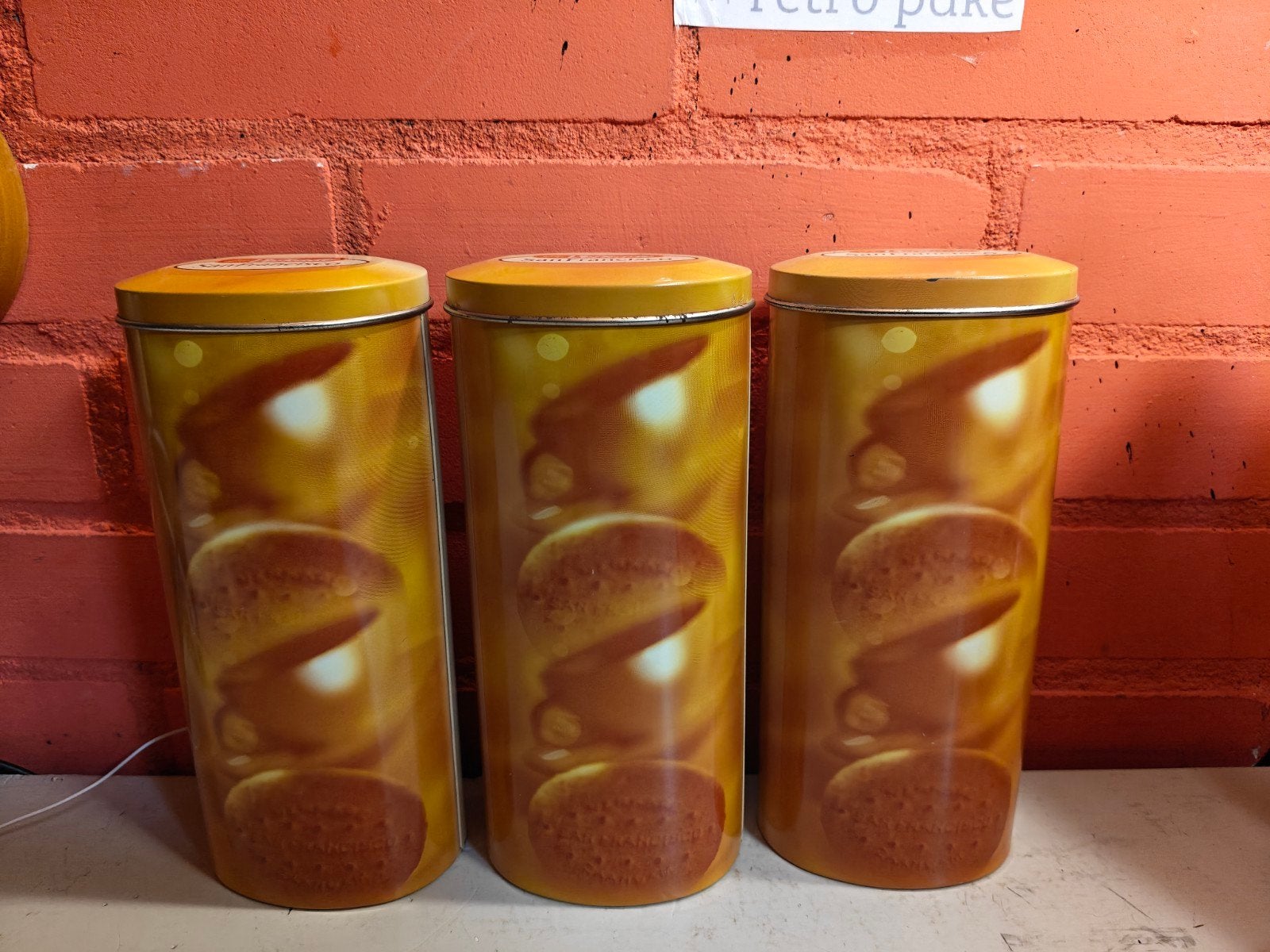 Set van 3 Verkade San Francisco Koekblikken, Verzamelen, Ophalen of Verzenden, Gebruikt, Koek(jes), Verkade