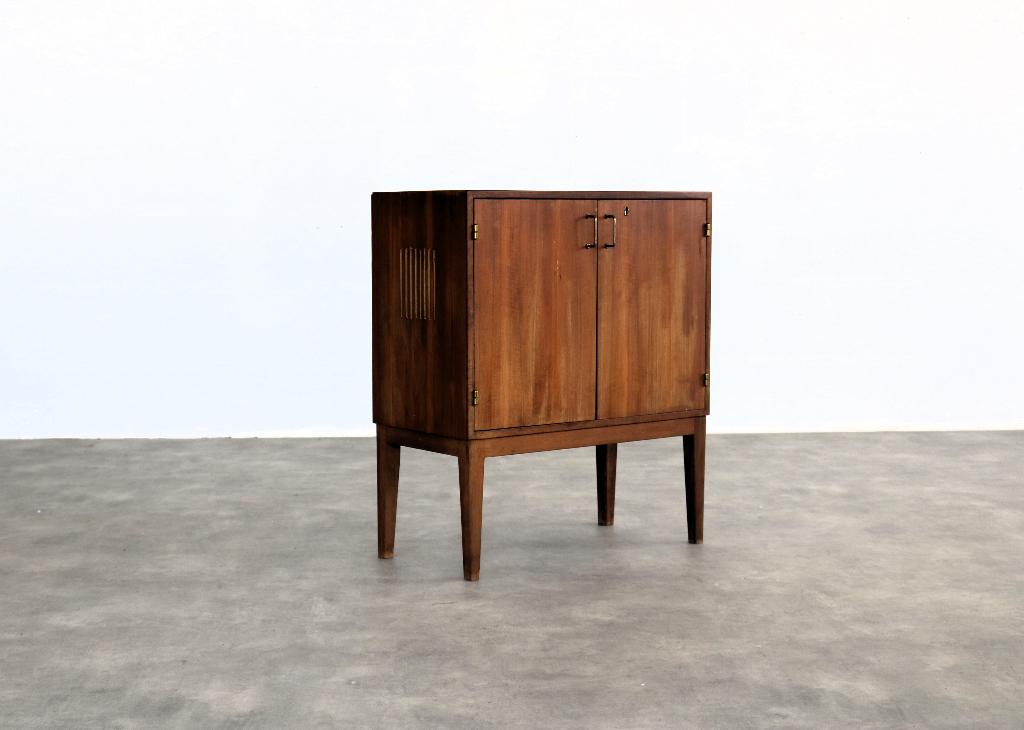 vintage kastje | audiokast | jaren 60 | Zweeds, Gebruikt, ., Ophalen of Verzenden, .