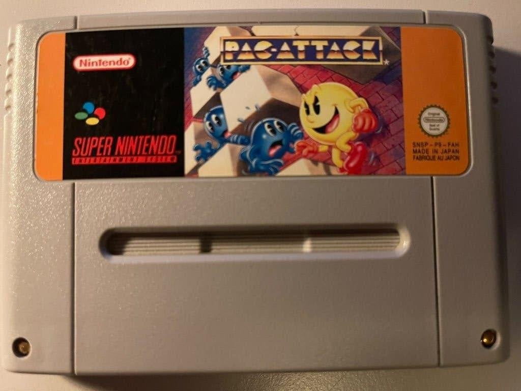 Pac-Attack - SNES PAL - Cartridge, Gebruikt, 1 speler, Ophalen of Verzenden, Vanaf 3 jaar
