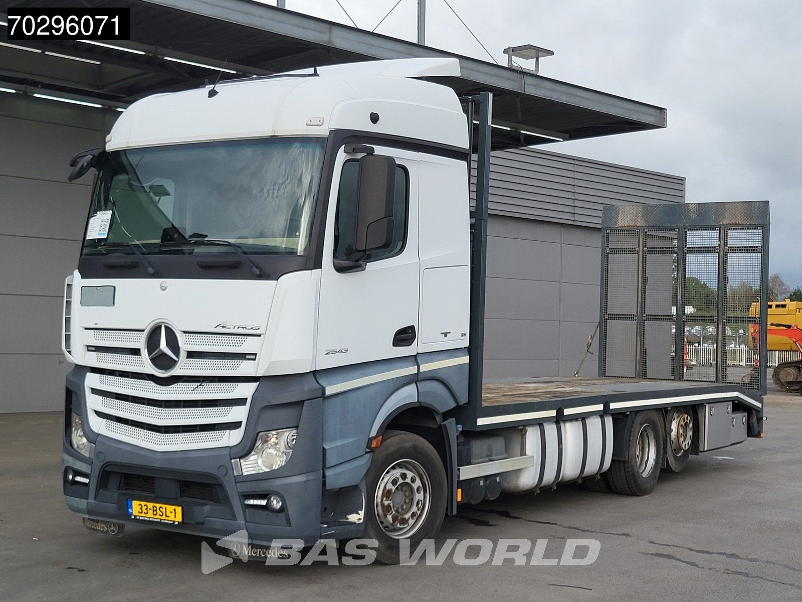 Mercedes Actros Actros 2543 6X2 NL-Truck Machine transporter, Automaat, Euro 6, Wit, Mercedes-Benz
